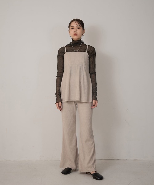 Amiur（エミレ）の「flare tunic set up（セットアップ・レディース・ブラック/ベージュ・FREE）」の18枚目の写真