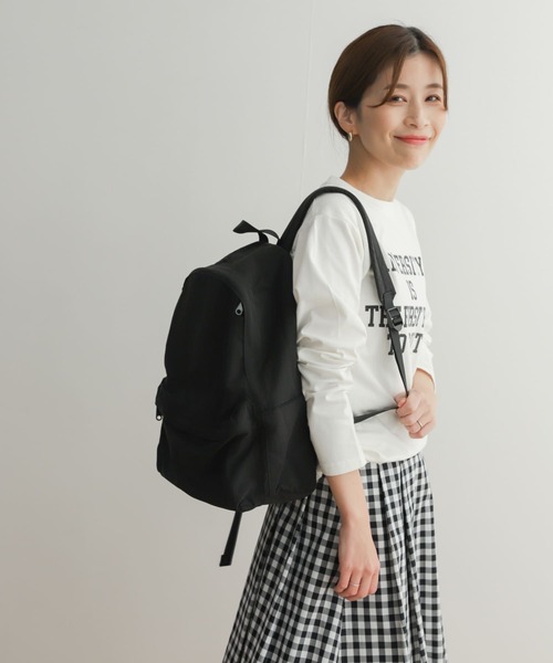 URBAN RESEARCH DOORS(アーバンリサーチドアーズ)の「ウォッシャブルバックパック(バックパック/リュック・レディース・アイボリー/ブラック・-)」の11枚目の写真