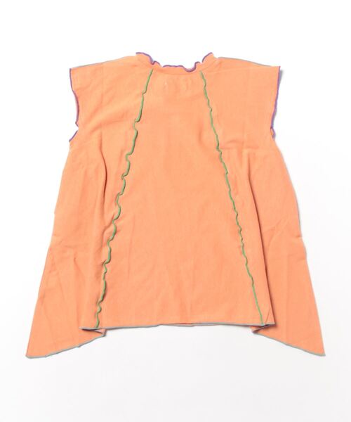 Life Support Products（ライフサポートプロダクツ）の「フレンチスリーブメローワンピース(80～150cm)（ワンピース・キッズ・チャコール/パープル/キャメル・80/90/95/100/110/120/130/140/150）」の4枚目の写真