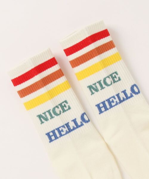 ammy.（エイミードット）の「【 ammy. / エイミードット 】 ポップ ロゴ プリント ソックス（ソックス/靴下・レディース・D/E/A/B/C・FREE）」の6枚目の写真