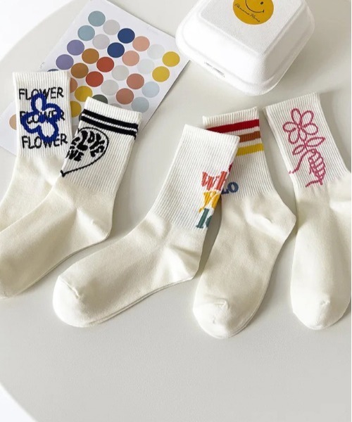 ammy.（エイミードット）の「【 ammy. / エイミードット 】 ポップ ロゴ プリント ソックス（ソックス/靴下・レディース・D/E/A/B/C・FREE）」の16枚目の写真