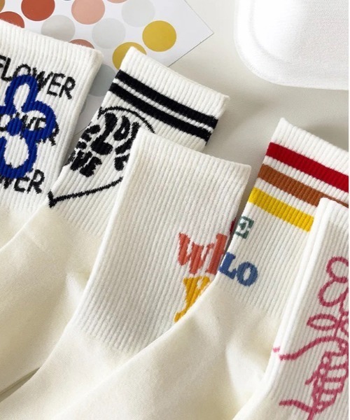 ammy.（エイミードット）の「【 ammy. / エイミードット 】 ポップ ロゴ プリント ソックス（ソックス/靴下・レディース・D/E/A/B/C・FREE）」の15枚目の写真