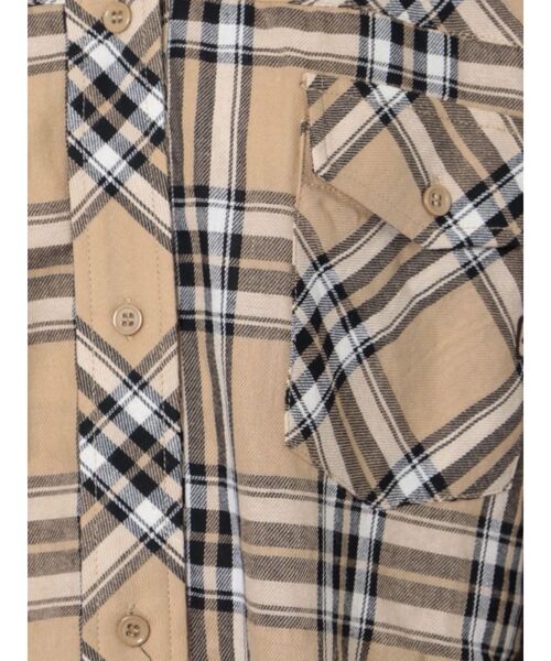GYDA(ジェイダ)の「GGボリュームスリーブBIGチェックシャツ(シャツ/ブラウス・レディース・ベージュ/グレー・FREE)」の17枚目の写真