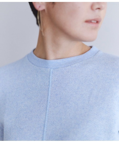 SIPULI（シプリ）の「Soft TOP URAKE ドルマンプルオーバー（Tシャツ/カットソー・レディース・イエロー×グリーン/サックスブルー・2）」の11枚目の写真