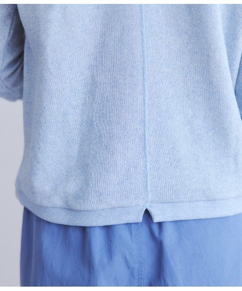 SIPULI（シプリ）の「Soft TOP URAKE ドルマンプルオーバー（Tシャツ/カットソー・レディース・イエロー×グリーン/サックスブルー・2）」の3枚目の写真