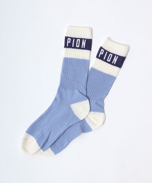 Champion（チャンピオン）の「Champion（チャンピオン）ブランドロゴ ラインソックス（ソックス/靴下・レディース・ライトブルー/オフホワイト・23cm～25cm）」の15枚目の写真