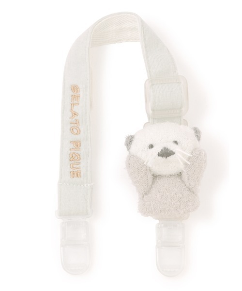 gelato pique(ジェラートピケ)の「【BABY】スムーズィーラッコマルチクリップ(ベビーカー/ベビーカー用品・キッズ・ミント/ピンク・FREE)」の2枚目の写真