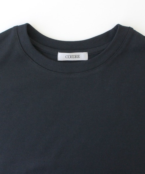 COUDRE コットンT　ダークグレー 　6分袖 コットンT（Tシャツ/カットソー）｜COUDRE（クードル）のファッション