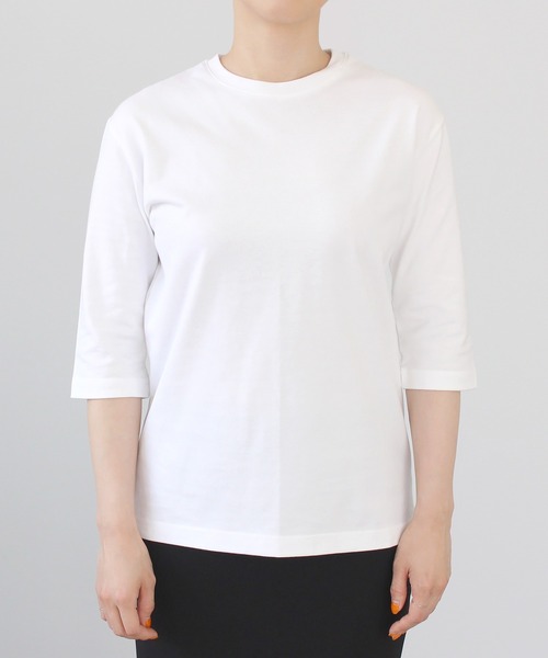 COUDRE コットンT　ダークグレー 　6分袖 コットンT（Tシャツ/カットソー）｜COUDRE（クードル）のファッション