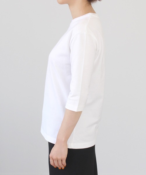 COUDRE（クードル）の「コットンT（Tシャツ/カットソー・レディース・ブラック/パープル/グリーン/ブラック系/ホワイト/Black/ダークグレー/White・FREE）」の16枚目の写真