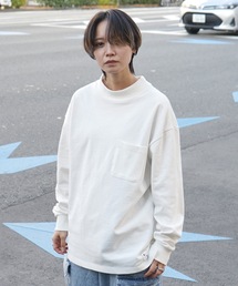 Roo（ルー）の「【Roo / ルー】オリジナルモックネック ロゴロンT（Tシャツ/カットソー）」