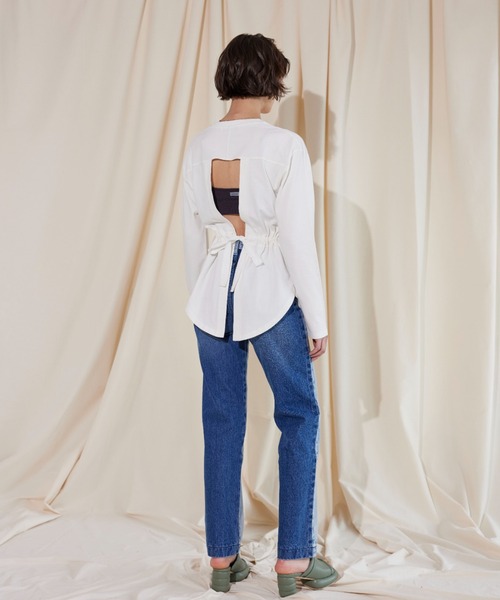 ALEXIA STAM   Kristen / リボンバックオープンTOP ALEXIA STAM Kristen / リボンバックオープンTOP レディース