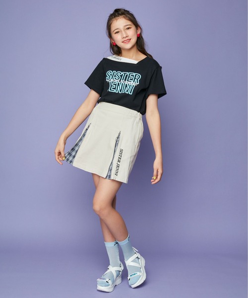 JENNI（ジェニィ）の「厚底クロススポサン（サンダル・キッズ・オフホワイト/ブラック・21cm/20cm/22cm/24cm/23cm）」の9枚目の写真