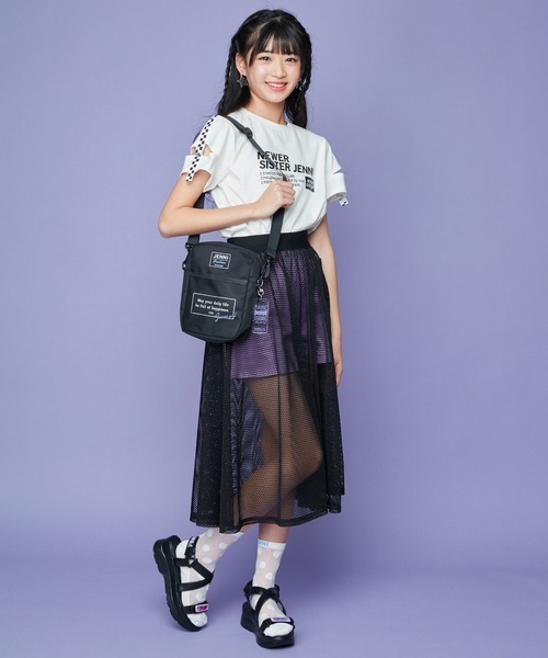 JENNI（ジェニィ）の「厚底クロススポサン（サンダル・キッズ・オフホワイト/ブラック・21cm/20cm/22cm/24cm/23cm）」の16枚目の写真