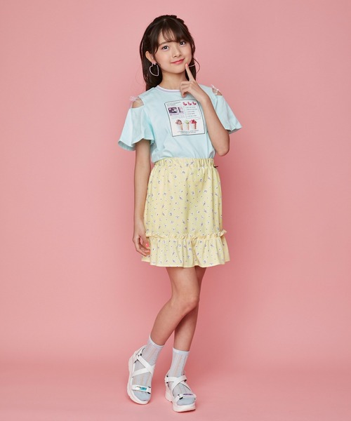 JENNI（ジェニィ）の「厚底クロススポサン（サンダル・キッズ・オフホワイト/ブラック・21cm/20cm/22cm/24cm/23cm）」の12枚目の写真