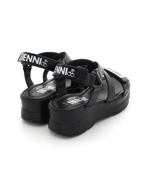 JENNI（ジェニィ）の「厚底クロススポサン（サンダル・キッズ・オフホワイト/ブラック・21cm/20cm/22cm/24cm/23cm）」の8枚目の写真