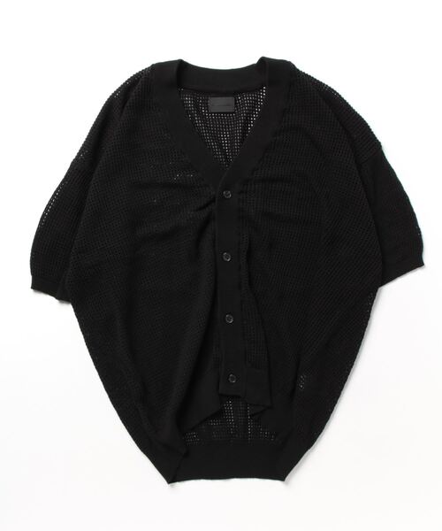 DANKE SCHON(ダンケシェーン)の「Dankeschon/ダンケシェーン/12GG メッシュカーディガン(カーディガン/ボレロ・メンズ・ブラック/ホワイト・F)」の13枚目の写真