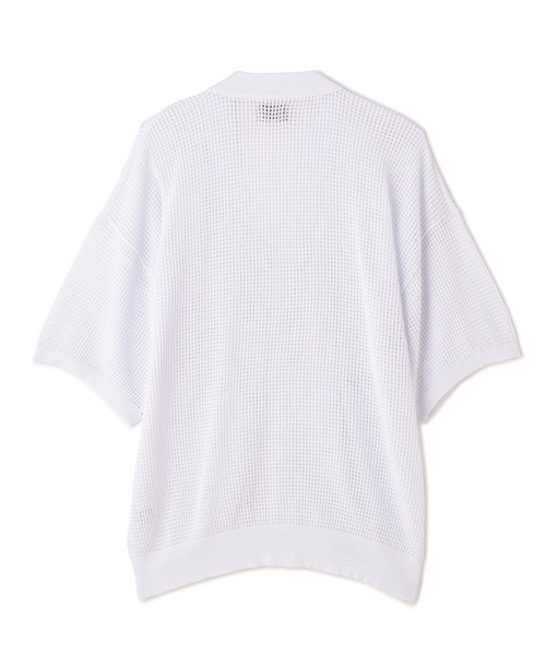DANKE SCHON(ダンケシェーン)の「Dankeschon/ダンケシェーン/12GG メッシュカーディガン(カーディガン/ボレロ・メンズ・ブラック/ホワイト・F)」の10枚目の写真