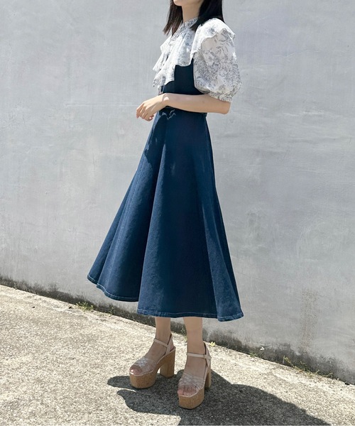 one way（ワンウェイ）の「ラッフル襟付きブラウス（シャツ/ブラウス・レディース・ホワイト系その他/ベージュ系その他/ホワイト/ピンク/ブルー・FREE）」の8枚目の写真