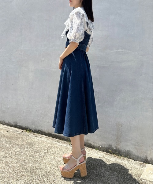 one way（ワンウェイ）の「ラッフル襟付きブラウス（シャツ/ブラウス・レディース・ホワイト系その他/ベージュ系その他/ホワイト/ピンク/ブルー・FREE）」の9枚目の写真