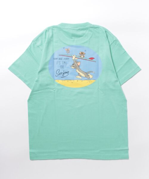 Tom＆Jerry（トムアンドジェリー）の「【 Tom & Jerry 】 トム＆ジェリー Ｔシャツ（Tシャツ/カットソー・レディース・ライトブラック/ベージュ系その他/ブルー系その他/ブルー/ベージュ・LARGE/X-LARGE）」の5枚目の写真