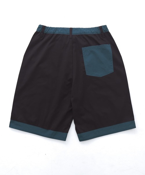 n'OrLABEL（ノアールレーベル）の「『配色異素材ハーフパンツ』（その他パンツ・メンズ・キャメル/ブラック・M/L/XL）」の14枚目の写真