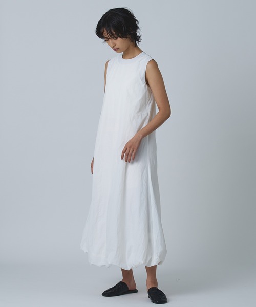 Abor（アボア）の「【Abor】スリーブレスバルーンドレス（ワンピース・レディース・ブラック/アイボリー・FREE）」の12枚目の写真