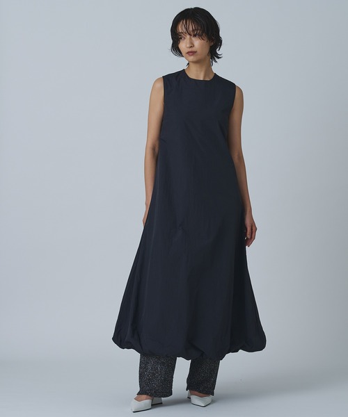Abor（アボア）の「【Abor】スリーブレスバルーンドレス（ワンピース・レディース・ブラック/アイボリー・FREE）」の15枚目の写真