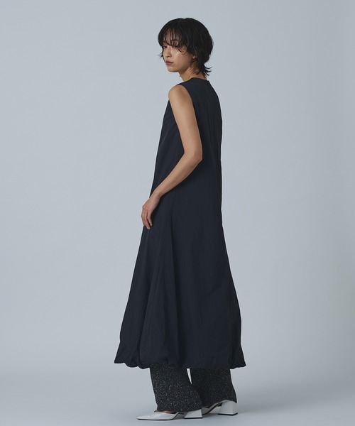 Abor（アボア）の「【Abor】スリーブレスバルーンドレス（ワンピース・レディース・ブラック/アイボリー・FREE）」の16枚目の写真