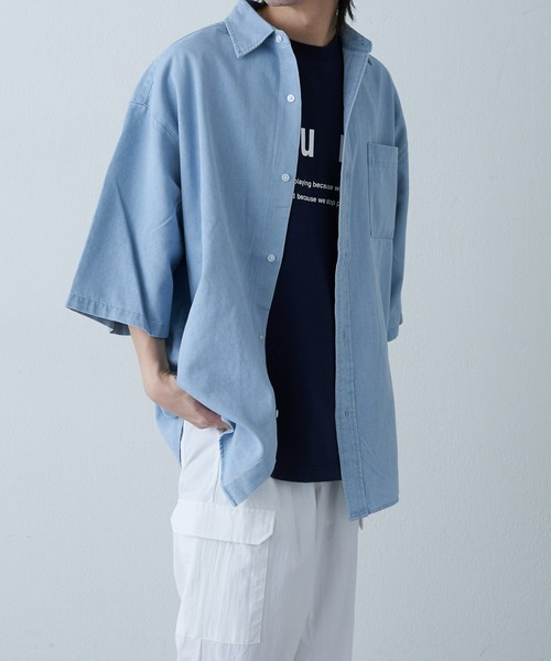 COLONY 2139（コロニートゥーワンスリーナイン）の「デニムBIGシャツ（シャツ/ブラウス・メンズ・インディゴブルー/サックスブルー・MEDIUM/LARGE）」の4枚目の写真