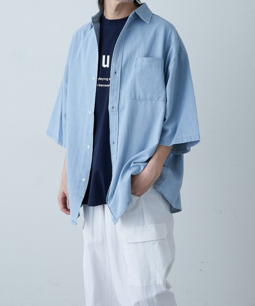COLONY 2139（コロニートゥーワンスリーナイン）の「デニムBIGシャツ（シャツ/ブラウス・メンズ・インディゴブルー/サックスブルー・MEDIUM/LARGE）」の5枚目の写真