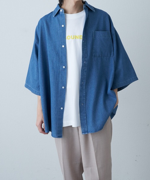 COLONY 2139（コロニートゥーワンスリーナイン）の「デニムBIGシャツ（シャツ/ブラウス・メンズ・インディゴブルー/サックスブルー・MEDIUM/LARGE）」の7枚目の写真