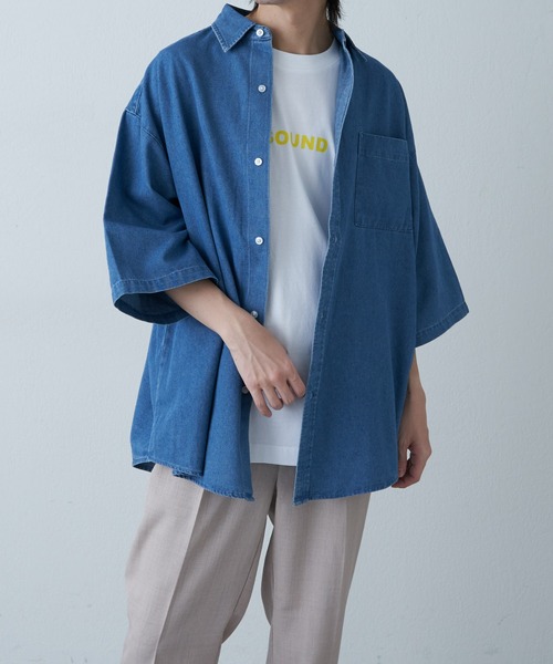 COLONY 2139（コロニートゥーワンスリーナイン）の「デニムBIGシャツ（シャツ/ブラウス・メンズ・インディゴブルー/サックスブルー・MEDIUM/LARGE）」の8枚目の写真