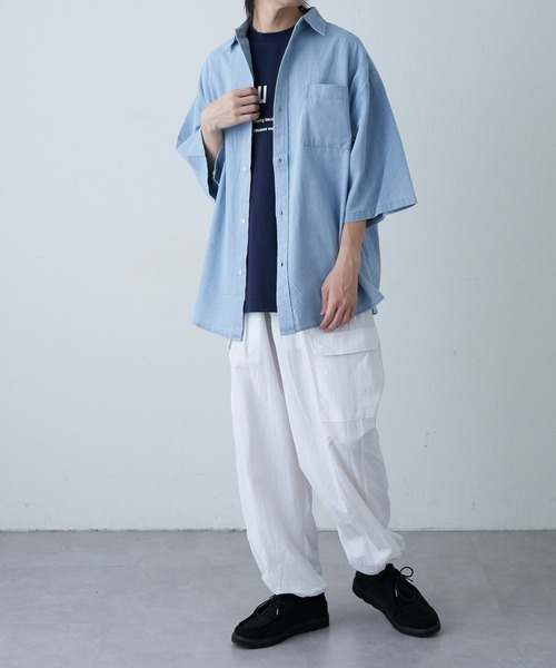 COLONY 2139（コロニートゥーワンスリーナイン）の「デニムBIGシャツ（シャツ/ブラウス・メンズ・インディゴブルー/サックスブルー・MEDIUM/LARGE）」の12枚目の写真