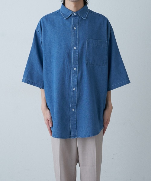 COLONY 2139（コロニートゥーワンスリーナイン）の「デニムBIGシャツ（シャツ/ブラウス・メンズ・インディゴブルー/サックスブルー・MEDIUM/LARGE）」の19枚目の写真