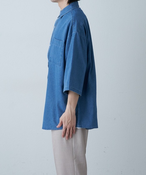 COLONY 2139（コロニートゥーワンスリーナイン）の「デニムBIGシャツ（シャツ/ブラウス・メンズ・インディゴブルー/サックスブルー・MEDIUM/LARGE）」の20枚目の写真