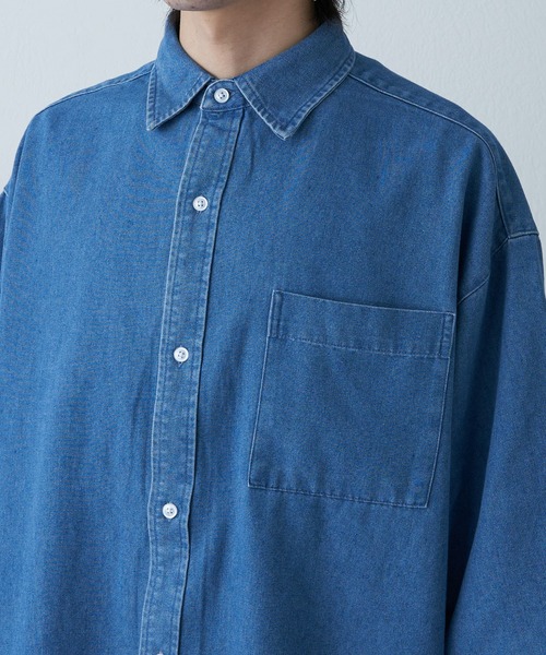 COLONY 2139（コロニートゥーワンスリーナイン）の「デニムBIGシャツ（シャツ/ブラウス・メンズ・インディゴブルー/サックスブルー・MEDIUM/LARGE）」の22枚目の写真
