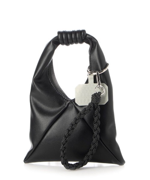 cache cache（カシュ カシュ）の「カシュカシュ cachecache / ソフト合皮ミニバッグ付きスマホストラップセット（ショルダーバッグ・レディース・ライトグレー/ブラック/イエロー/オレンジ/グリーン・FREE）」の6枚目の写真