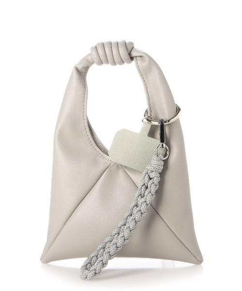 cache cache（カシュ カシュ）の「カシュカシュ cachecache / ソフト合皮ミニバッグ付きスマホストラップセット（ショルダーバッグ・レディース・ライトグレー/ブラック/イエロー/オレンジ/グリーン・FREE）」の20枚目の写真