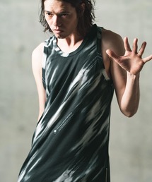 GLIMCLAP(グリムクラップ)のmta503-Patterned tank top-monochrome geometric pattern- タンクトップ(タンクトップ)