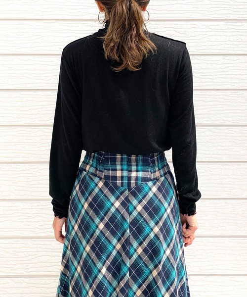 Q（キュー）の「マシュマロタートル（Tシャツ/カットソー・レディース・ブラック/ブルー/アイボリー/スモークピンク/ネイビー/ライトグリーン/ライトグレー/チェリーピンク・MEDIUM）」の14枚目の写真