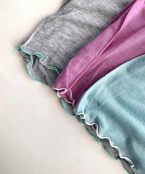 Q（キュー）の「マシュマロタートル（Tシャツ/カットソー・レディース・ブラック/ブルー/アイボリー/スモークピンク/ネイビー/ライトグリーン/ライトグレー/チェリーピンク・MEDIUM）」の11枚目の写真