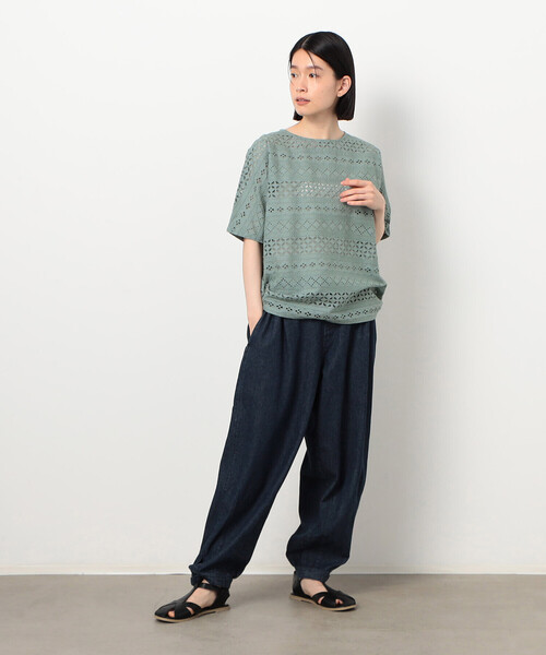 ONIGIRI（オニギリ）の「デニム　鳶パンツ（デニムパンツ・レディース・ネイビー/サックスブルー/ブルー・FREE）」の11枚目の写真