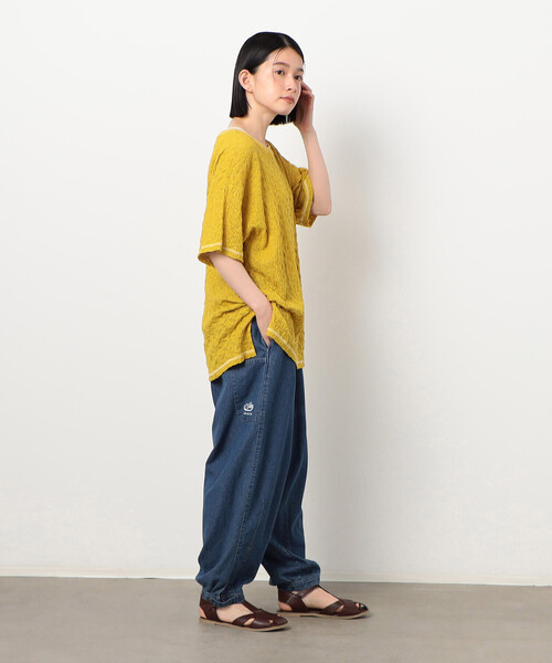 ONIGIRI（オニギリ）の「デニム　鳶パンツ（デニムパンツ・レディース・ネイビー/サックスブルー/ブルー・FREE）」の8枚目の写真