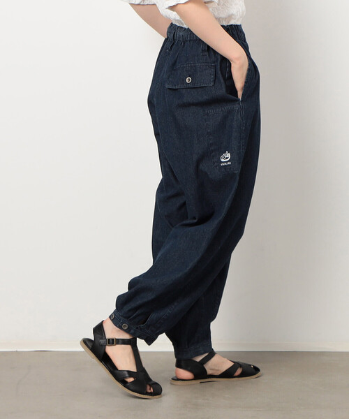 ONIGIRI（オニギリ）の「デニム　鳶パンツ（デニムパンツ・レディース・ネイビー/サックスブルー/ブルー・FREE）」の2枚目の写真