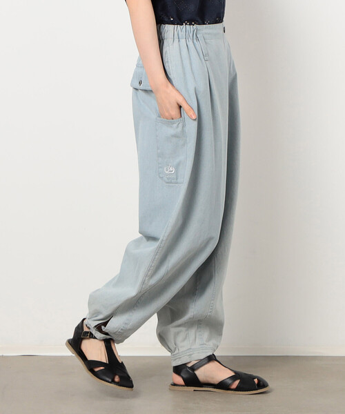 ONIGIRI（オニギリ）の「デニム　鳶パンツ（デニムパンツ・レディース・ネイビー/サックスブルー/ブルー・FREE）」の3枚目の写真