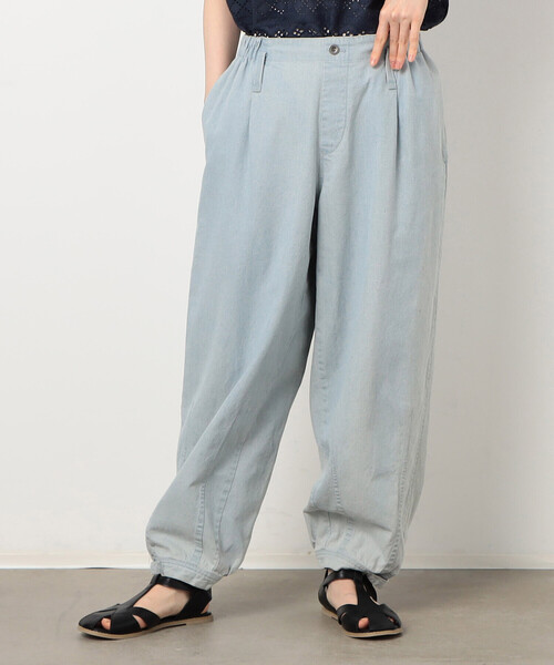 ONIGIRI（オニギリ）の「デニム　鳶パンツ（デニムパンツ・レディース・ネイビー/サックスブルー/ブルー・FREE）」の14枚目の写真