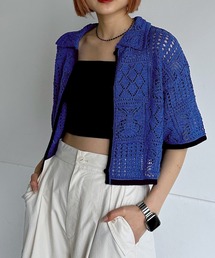 PAGEBOY | クロシェライクシャツカーディガン(カーディガン/ボレロ)