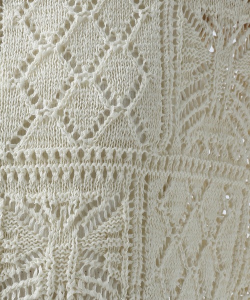 PAGEBOY（ページボーイ）の「クロシェライクシャツカーディガン（カーディガン/ボレロ・レディース・ブラック/ブルー/オフホワイト・FREE）」の19枚目の写真