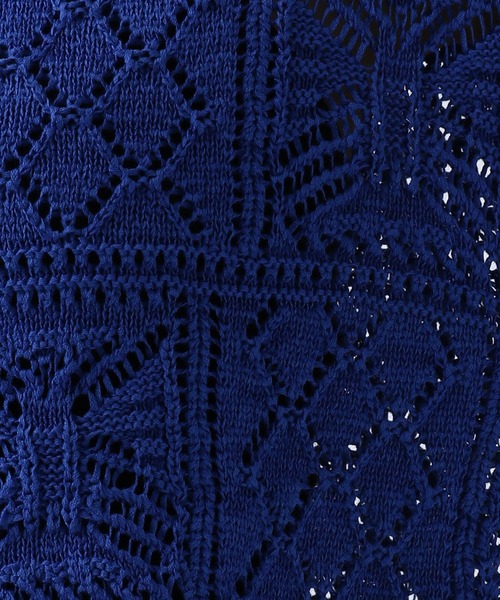 PAGEBOY（ページボーイ）の「クロシェライクシャツカーディガン（カーディガン/ボレロ・レディース・ブラック/ブルー/オフホワイト・FREE）」の11枚目の写真